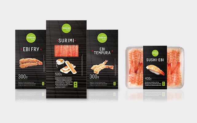Examples of SC's sushi products