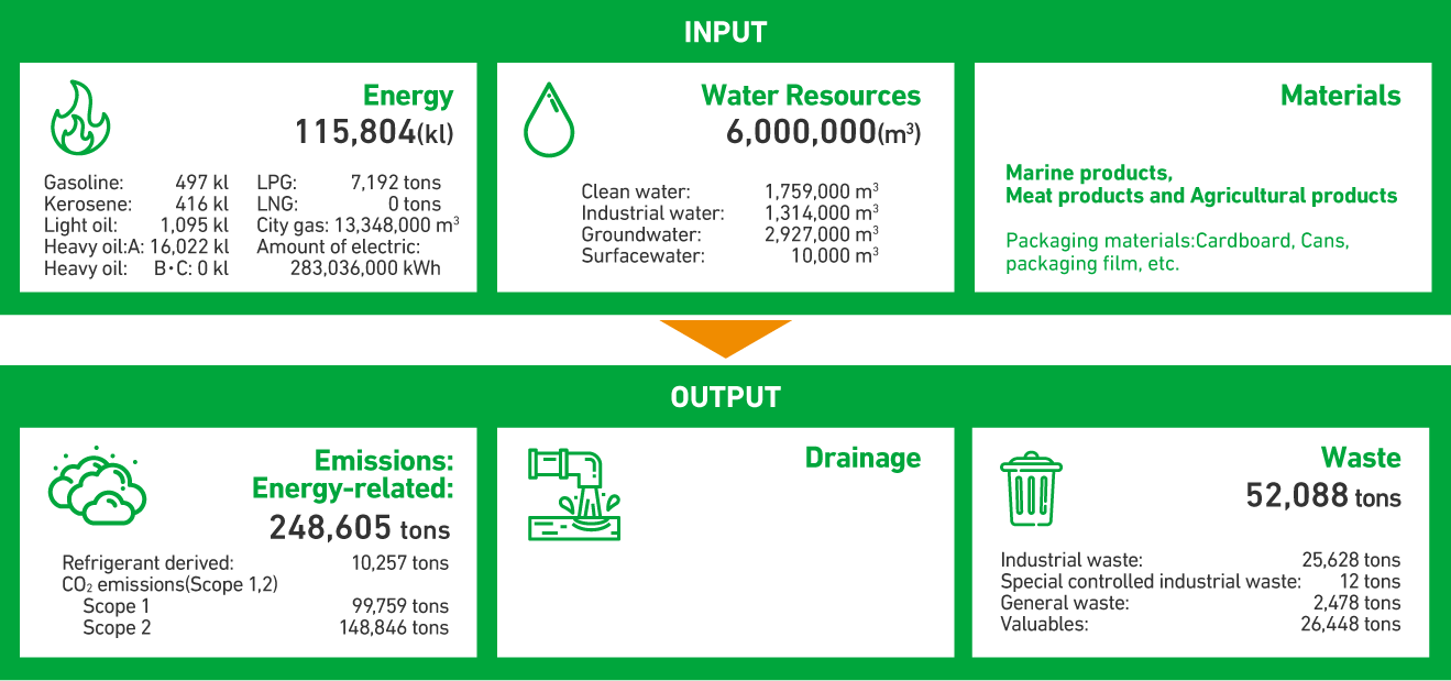 Overview of Business Activities and Environmental Impact Over our Entire Supply Chain